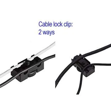 16ft 4.7M USB C to USB C Cable, 3.2 GEN 1Type C Charging Data Transfer with Cable Lock Clamp Clip Tether Cable Cord for Canon EOS R5 R6 R RP G7X M3 Sony A1 A7SIII A73 A7RIII A7C A7RIV Nikon Z5 Z6 Z7