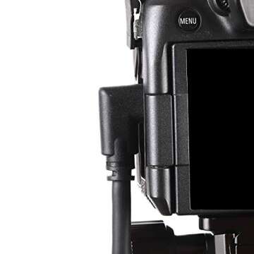 16ft 4.7M USB C to USB C Cable, 3.2 GEN 1Type C Charging Data Transfer with Cable Lock Clamp Clip Tether Cable Cord for Canon EOS R5 R6 R RP G7X M3 Sony A1 A7SIII A73 A7RIII A7C A7RIV Nikon Z5 Z6 Z7