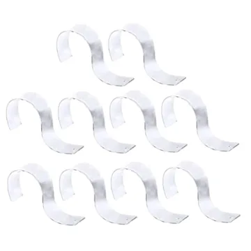 Zerodeko 10pcs S-Shaped Acrylic Belt Display Stand - Clear and Stylish Collection Racks