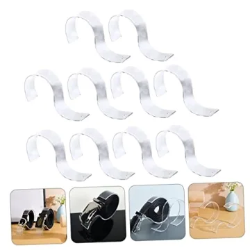 Zerodeko S-Shaped Belt Display Stands for Retail & Home Use