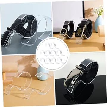 Zerodeko S-Shaped Belt Display Stands for Retail & Home Use