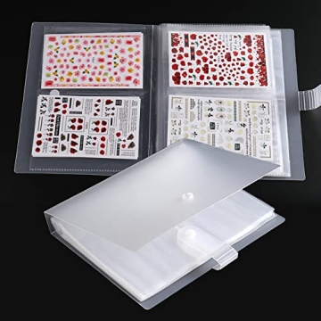 Large Nail Art Stickers Storage Collecting Album - The Ultimate Organizer for Nail Enthusiasts