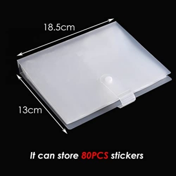 Stylish Nail Art Stickers Storage Album with 80 Slots