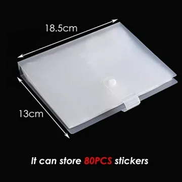 Stylish Nail Art Stickers Storage Album with 80 Slots