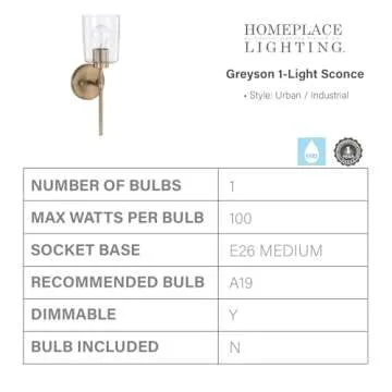Greyson Clear Seeded Glass Wall Sconce - Stylish Lighting