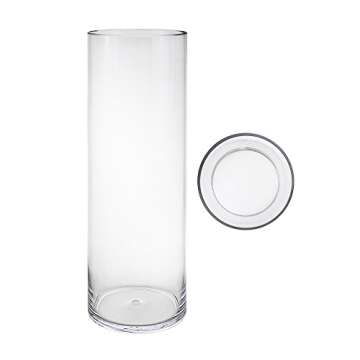 Mega Vases Cylinder Vase 6 Inch x 24 Inch - Durable Glass Centerpiece
