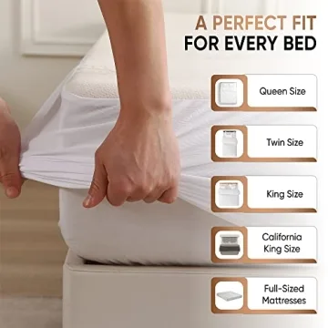 Deluxe Waterproof Organic Mattress Protector Twin - Soft Cotton Comfort