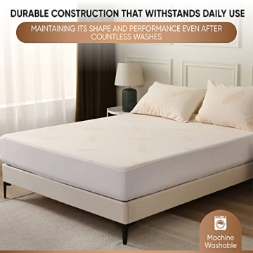 Deluxe Waterproof Organic Mattress Protector Twin - Soft Cotton Comfort