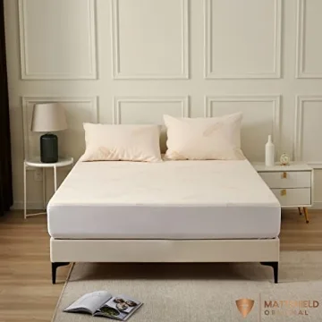 Deluxe Waterproof Organic Mattress Protector Twin - Soft Cotton Comfort