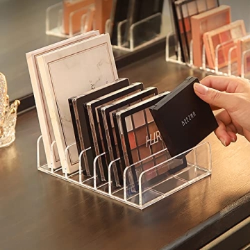 Vowcarol 7-Section Acrylic Eyeshadow Palette Holder