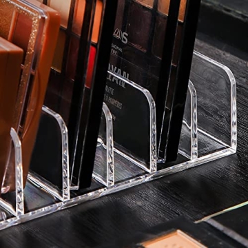 Vowcarol 7-Section Acrylic Eyeshadow Palette Holder