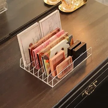 Vowcarol 7-Section Acrylic Eyeshadow Palette Holder