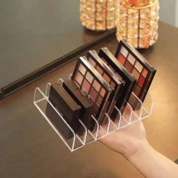Vowcarol 7-Section Acrylic Eyeshadow Palette Holder