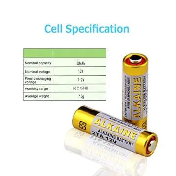 LiCB A27 27A 12V Alkaline Battery (5-Pack)