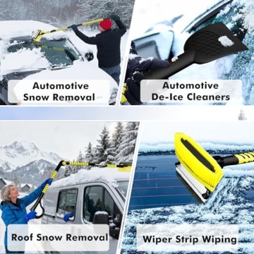 Ortiny 7 in 1 Snow Shovel Kit for Easy Winter Car Care