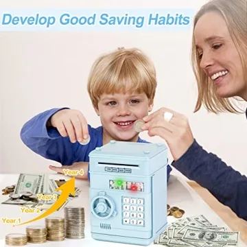 Refasy Piggy Bank for Kids with Password Protection