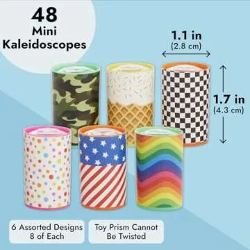 Premium Mini Kaleidoscopes for Kids - Fun Bulk Set