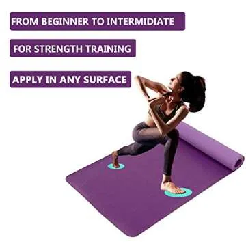 SHINYTIME Core Sliders Fitness Exercise Gliding Discs for Full Body Workout, Gym, Home, Yoga, Ideal to use on Carpet and Hardwood Floor, Portable Pack of 2 (Red)