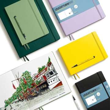 Leuchtturm1917 Master A4 Hardcover Sketchbook - Lilac - 112 Pages of 150g/m² Paper