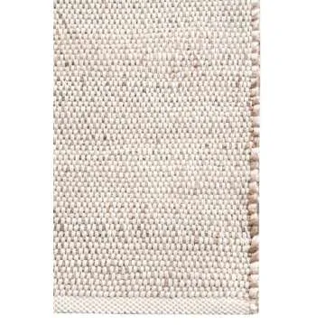 S & L Homes Jute Cotton Hand Woven Natural Farmhouse Area Rug for Living Room - Rustic Vintage Bohemian Décor - (10' x 13' Natural)