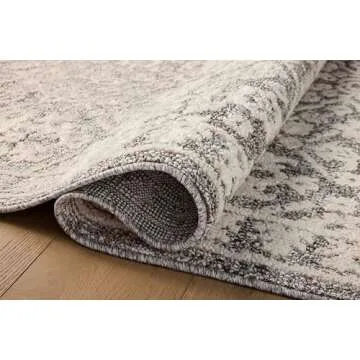 Loloi Magnolia Home by Joanna Gaines Gigi Collection GIG-01 Grey/Ivory 5'-3" x 7'-6" Area Rug