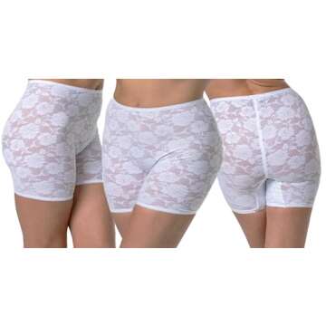 Bandelettes ELEGANCE Anti-Chafing Lace Panty Shorts - Prevent Thigh Chafing – Semi-Compression Sho...