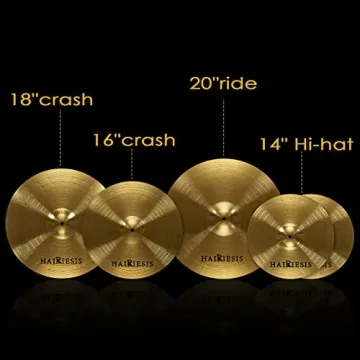 HAIRIESIS Exquisite Alloy Cymbal Set for Beginners