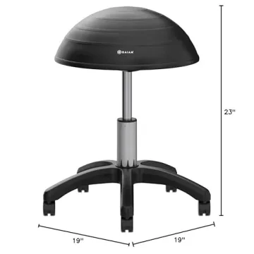Gaiam Adjustable Balance Ball Stool for Office and Home