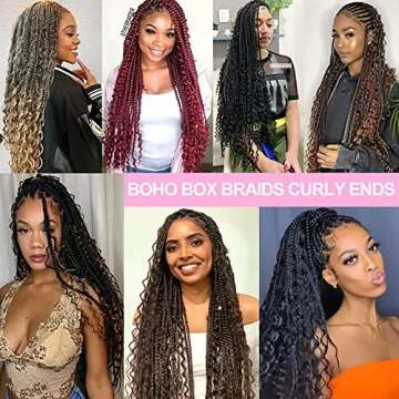 Unionbeauty 30 Inch Boho Box Braids for All Styles