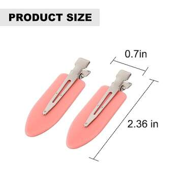 AMMON Hair Clips 24 Pcs No bend Hair Clips Makeup Hair Clips No Crease Hair Clip Creaseless Hair Cli...