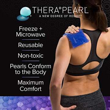 TheraPearl 14068 Color Changing Reusable Hot Cold Pack with Gel Bead