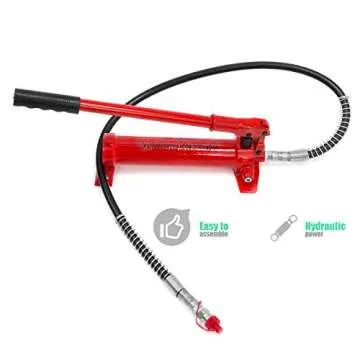 XtremepowerUS 4 Ton Porta Power Hydraulic Jack Body Frame Repair Kit Auto Shop Set w/Carrying Case