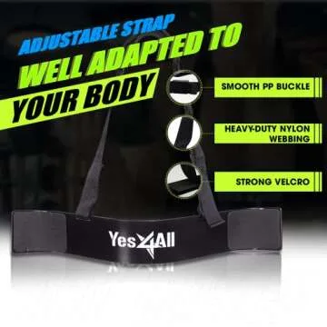 Yes4All Arm Blaster for Biceps & Triceps Dumbbells, 2-Layers Neck Cushion Bicep Curl Support Isolator for Body Building, Strength Training, and Muscle Gain