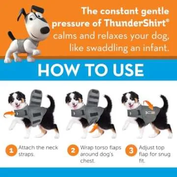 ThunderShirt for Dogs, Large, Heather Gray Classic - Dog Anxiety Relief Calming Vest