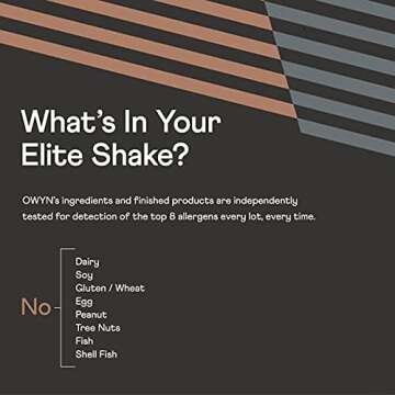 OWYN Pro Elite High Protein Keto Shake, Vanilla, 32g Vegan Protein, 9 Amino Acids, Omega-3, Prebioti...