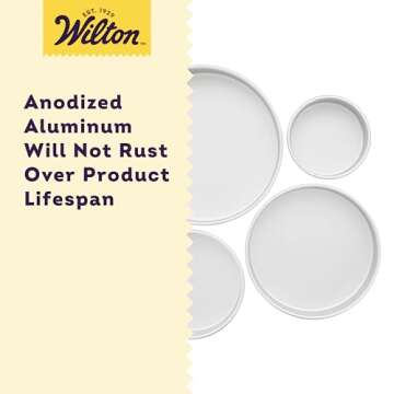 Wilton Performance Pans Aluminum Round Cake Pan, Small and Medium 4 Piece Set