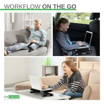 WorkEZ Adjustable Laptop Stand for Desk - Ergonomic & Portable