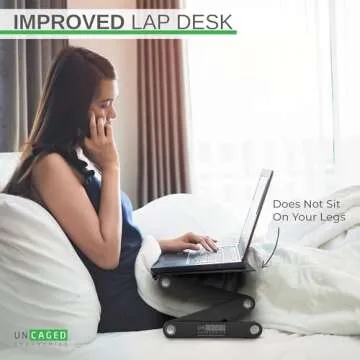 WorkEZ Adjustable Laptop Stand for Desk - Ergonomic & Portable