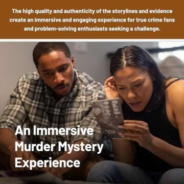 Hunt A Killer: R.I.P at The Rodeo, Solve The Murder of a Rodeo Clown, Mystery Box Game for True Crime Fans, Murder Mystery Game for Adults, Play Detective at Home, Designed for 1+ Players Ages 14+