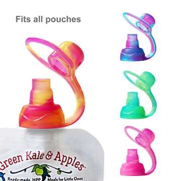 ChooMee SoftSip Baby Pouch Tops + SnakPack Reusable Food Pouches | Prevent Spills and Protect Child ...
