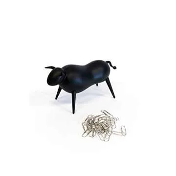 Magnetic Bull Paperclip Holder - Fun and Functional Desk Accessory