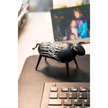 Magnetic Bull Paperclip Holder for Cute Desk Organization