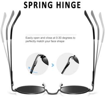 Trendy Joopin Round Sunglasses with UV Protection for All