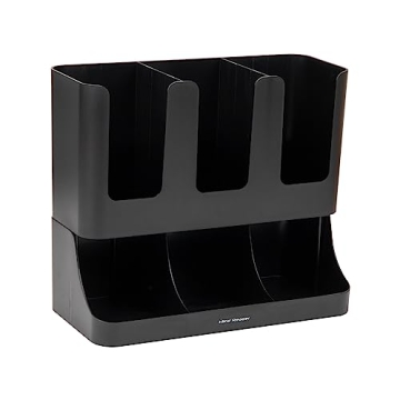 Mind Reader Cup and Condiment Organizer - Black