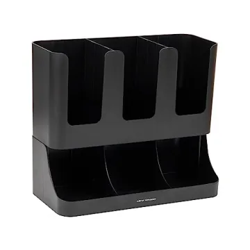 Mind Reader Cup and Condiment Organizer - Black