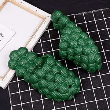 ACEXINYAN Ladies Funny Lychee Bubble Slippers EVA Summer Stress Relief Massage Sandals for Women Home Bedroom Shower Slippers