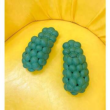 ACEXINYAN Ladies Funny Lychee Bubble Slippers EVA Summer Stress Relief Massage Sandals for Women Home Bedroom Shower Slippers