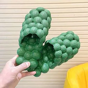 ACEXINYAN Ladies Funny Lychee Bubble Slippers EVA Summer Stress Relief Massage Sandals for Women Home Bedroom Shower Slippers