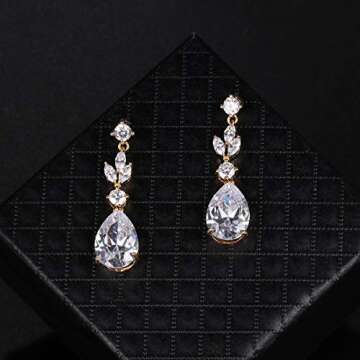 Cubic Zirconia Bridal Necklace & Earring Set - WeimanJewelry