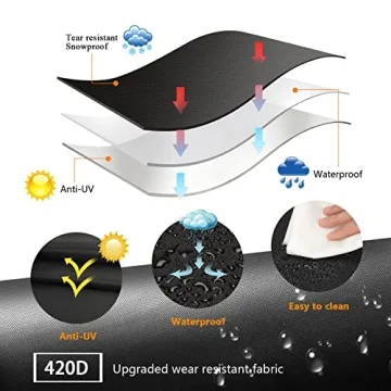 55-Inch Waterproof BBQ Grill Cover for Gas Grills